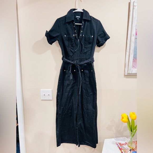 🔥Stylish Black Denim jumpsuit 🔥 - Picture 1 of 5